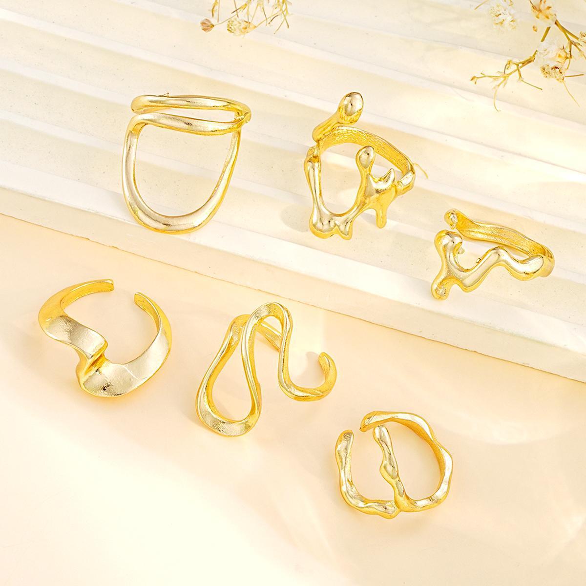 Geometric Petal Stud Earrings