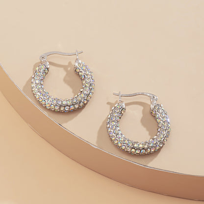 Pendientes vintage con forma de botón 