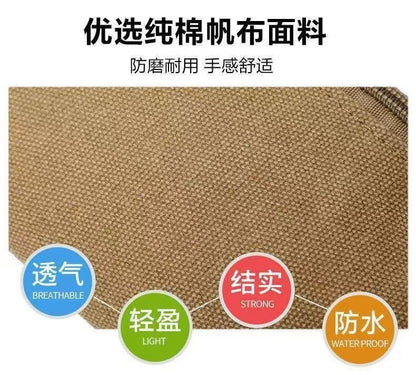 Canvas fanny pack multi-functional sports mobile phone bag