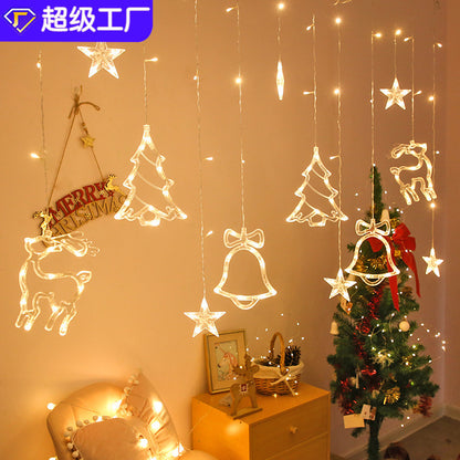 Christmas deer bells Christmas tree decoration lights