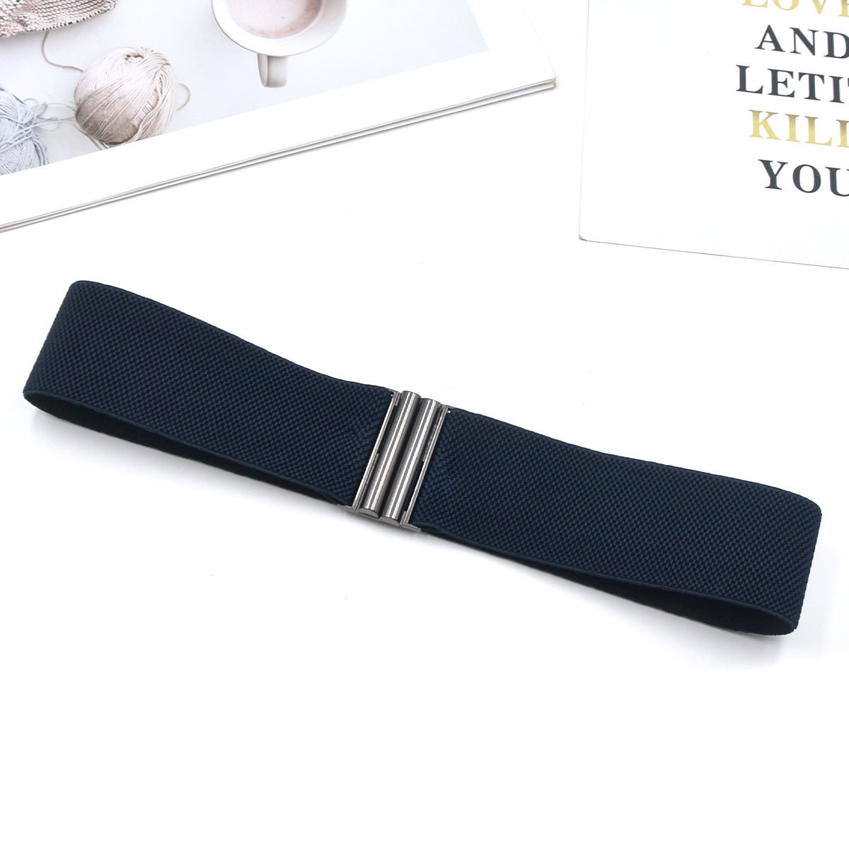 Red elastic waist seal wide belt