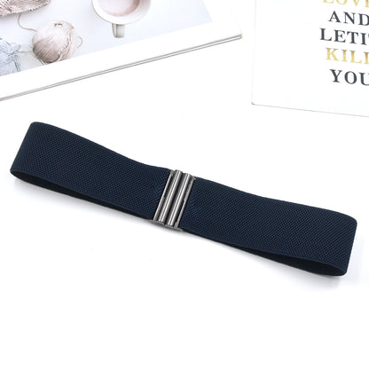 Red elastic waist seal wide belt