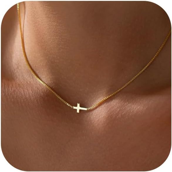 Adjustable Alloy Cross Necklace