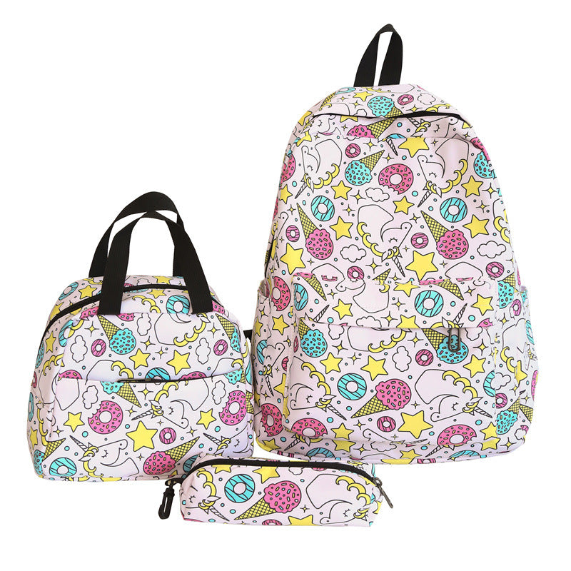 Cute printed lightweight backpack