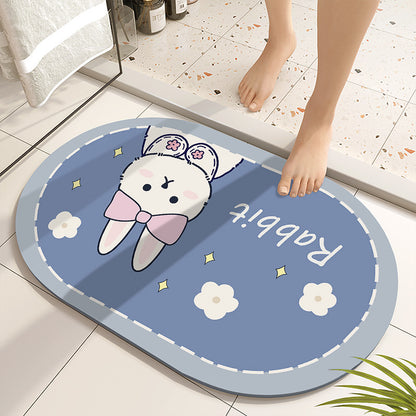 Diatomaceous earth soft mat absorbent mat non-slip quick drying