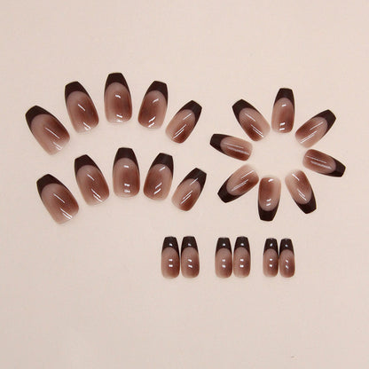 Short Ballet French Fake Nails