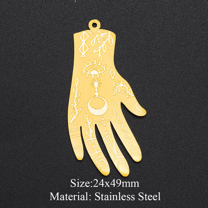 5 piezas/paquete, colgante de sol con forma de ojo de reloj de arena. 