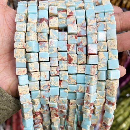 8Mm jade square crystal bracelet beads