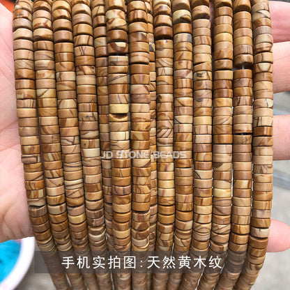 3 * 6Mm natural stone right angle disc loose beads