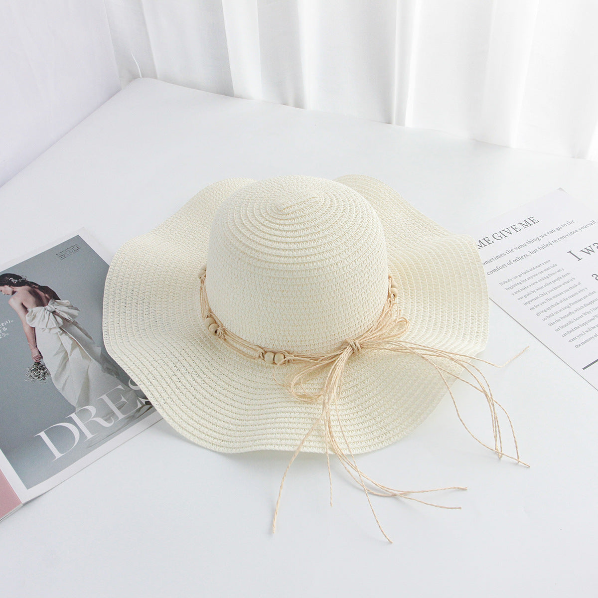 Beaded Hat Women's Summer Sun UV Beach