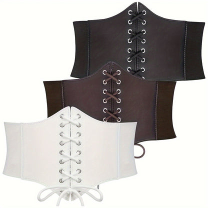 Elastic waist width belt