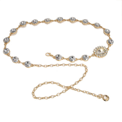 Rhinestone inlaid women's waist chain wholesale