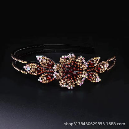 Headband spring and summer light luxury single flower headdress