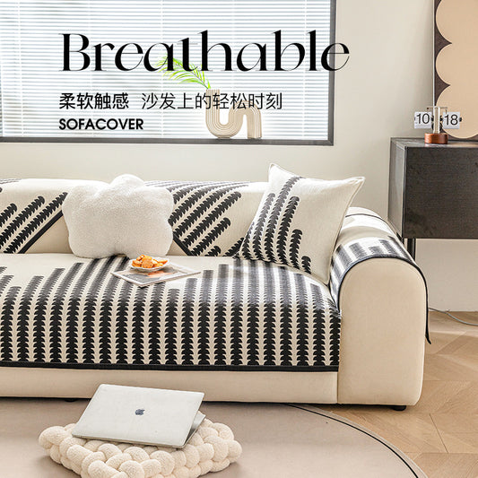 Alfombrilla de chenilla antideslizante de alta gama para sofá 