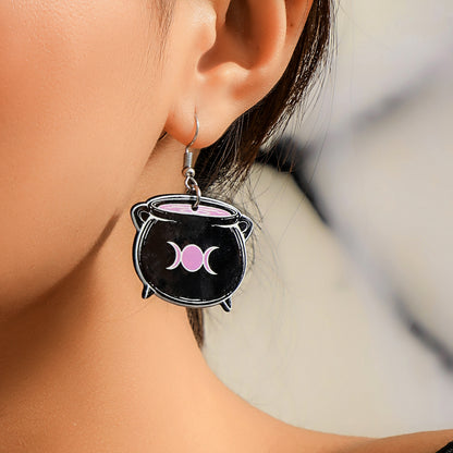 Pendientes de calavera de calabaza Pendientes de joyería 