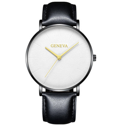 Belt quartz watch male