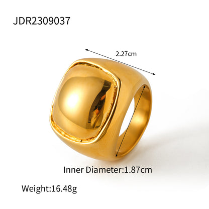 Exaggerated spherical ring