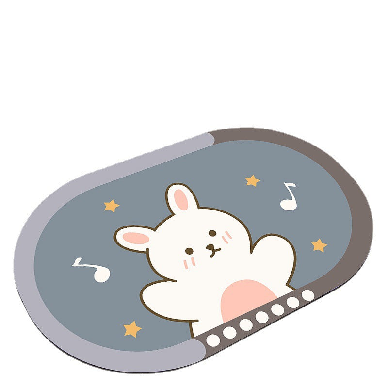 Diatomaceous earth soft mat absorbent mat non-slip quick drying