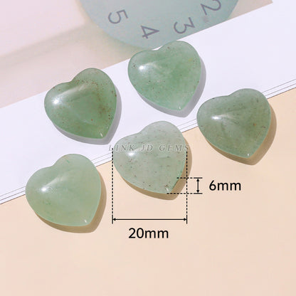 2Cm Natural Crystal Heart Shaped Gemstone