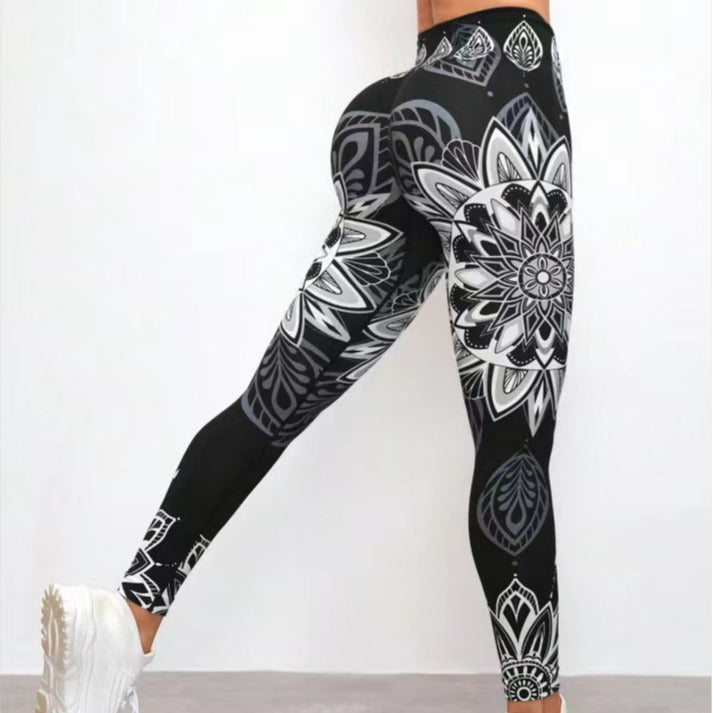 Pantalones de yoga sin costuras color melocotón para levantamiento de glúteos Leggings deportivos moldeadores de cintura alta 