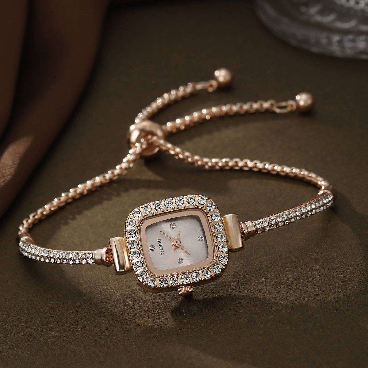 Square watch European jewelry set