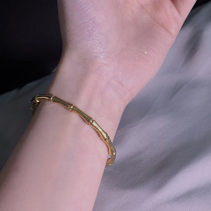 Bamboo titanium steel bracelet
