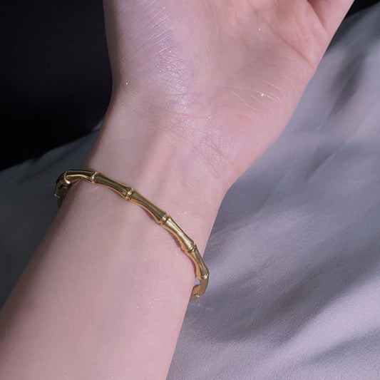Bamboo titanium steel bracelet