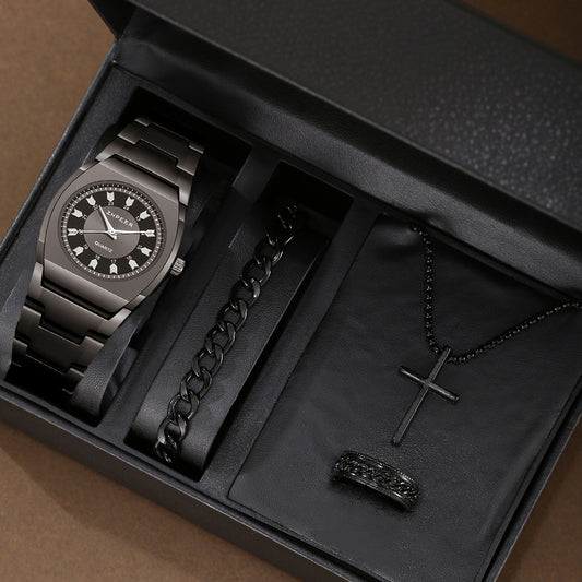 Casual Watch Cross Jewelry Set
