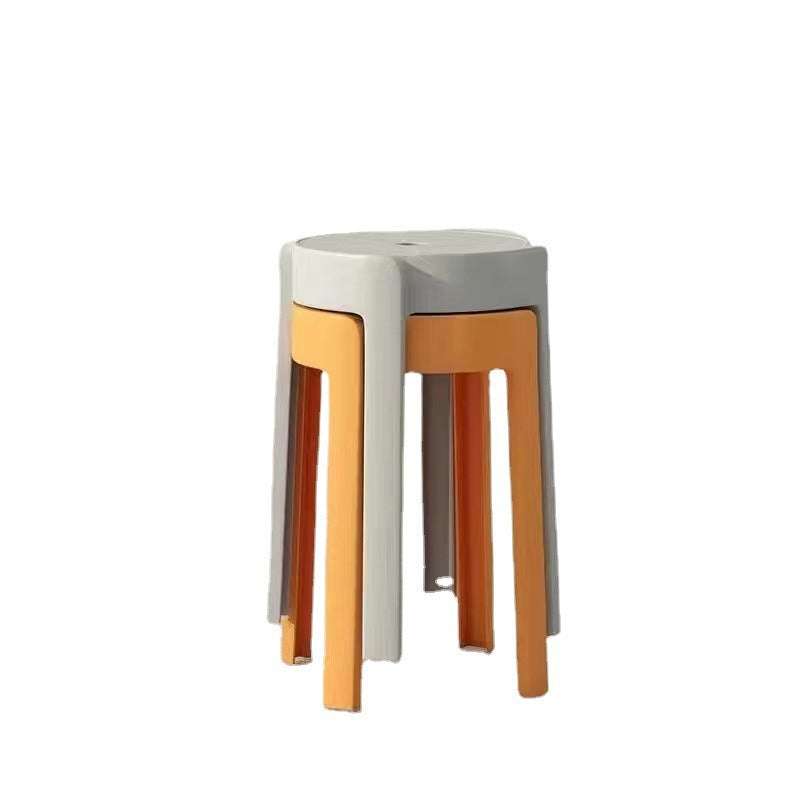 Thick Plastic Stool Stackable Home