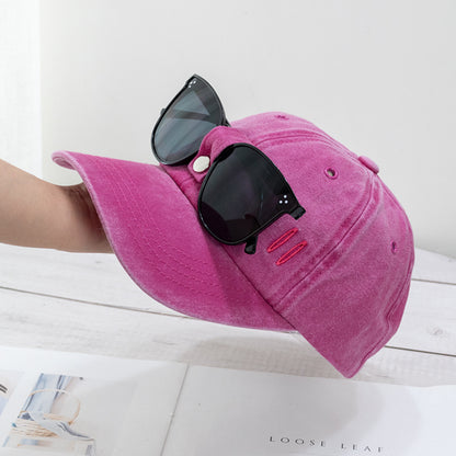 Cat Ear Pilot Sunglasses Baseball Cap