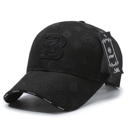 Gorra de malla versátil con protección solar y diseño de pico de pato 