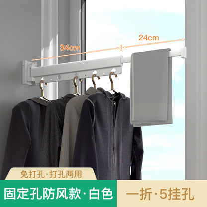 Folding Telescopic Clothes Rack