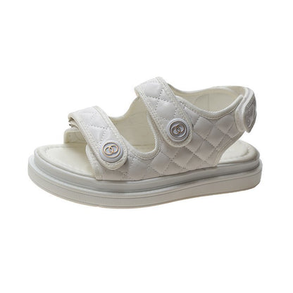 Velcro platform beach shoes