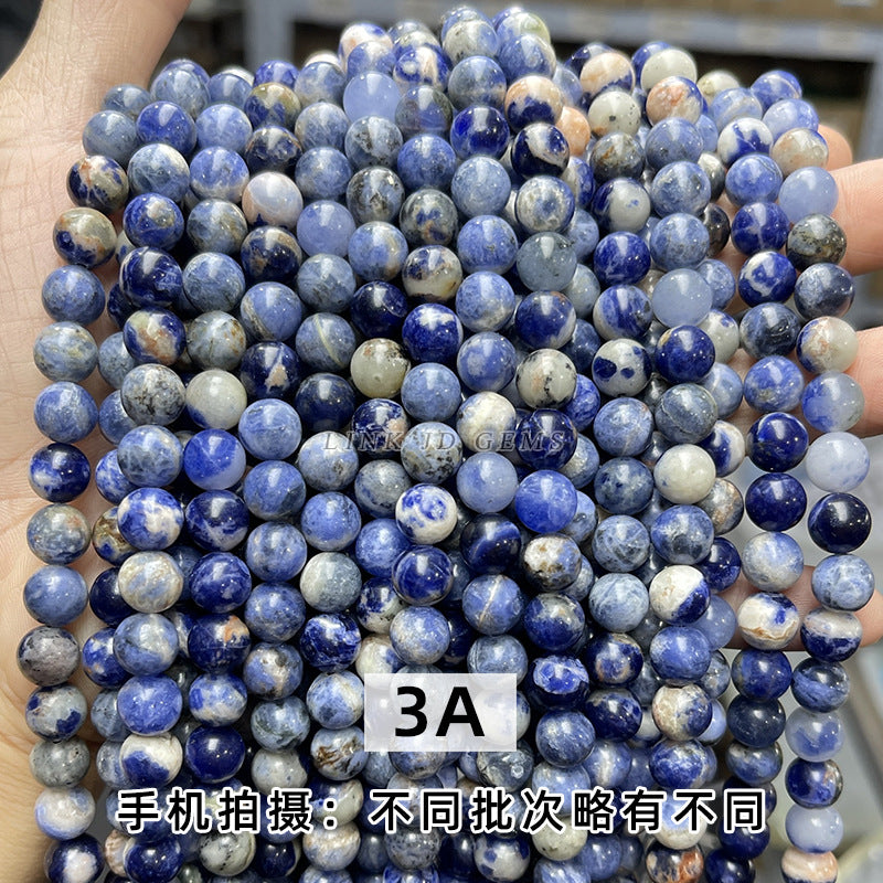 Blue stone loose beads DIY beaded jewelry accessories