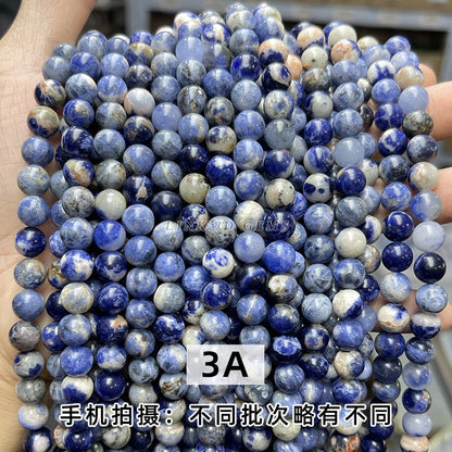 Blue stone loose beads DIY beaded jewelry accessories