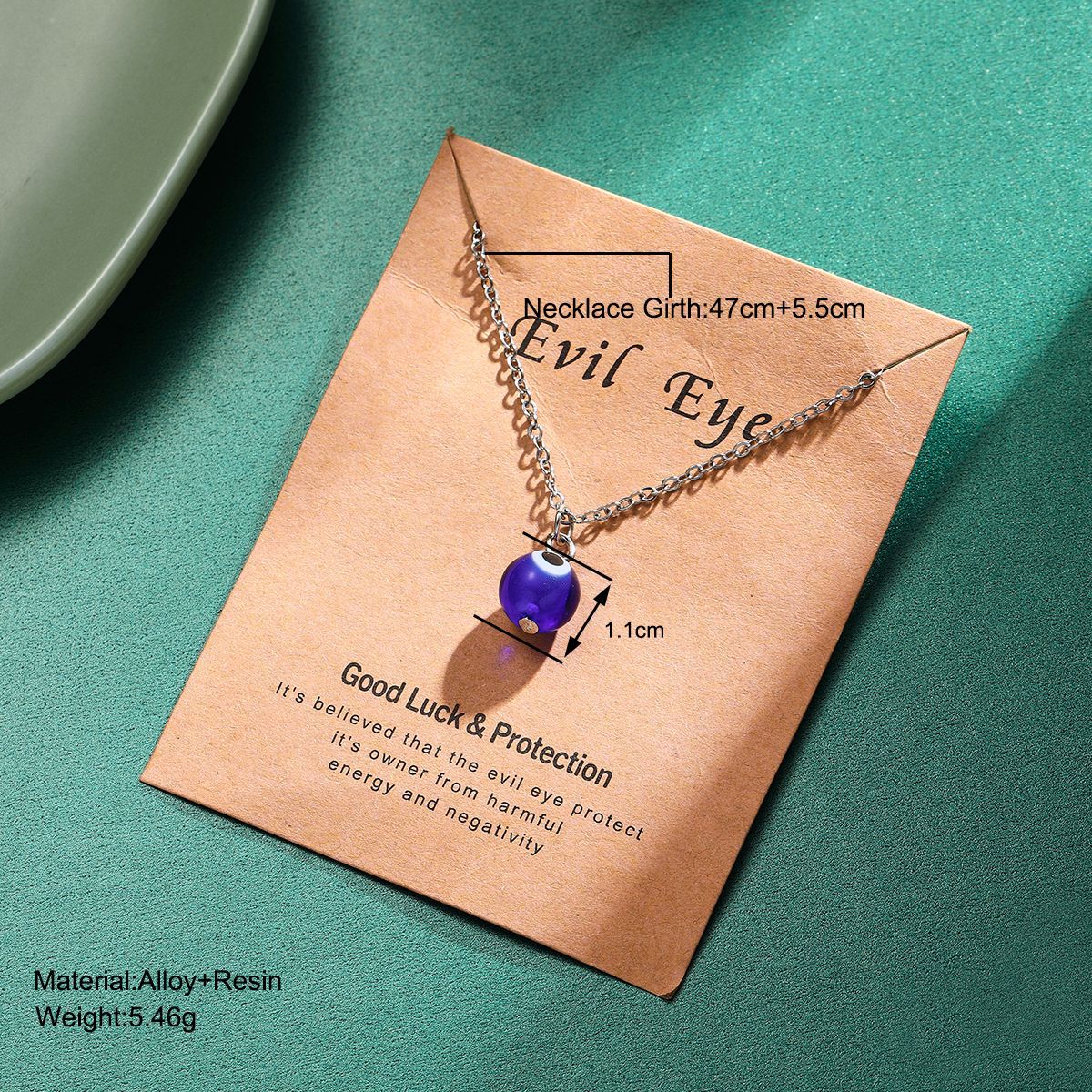 Blue Eye Guardian Pendant Necklace