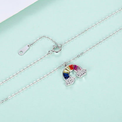 Rainbow Necklace Woman