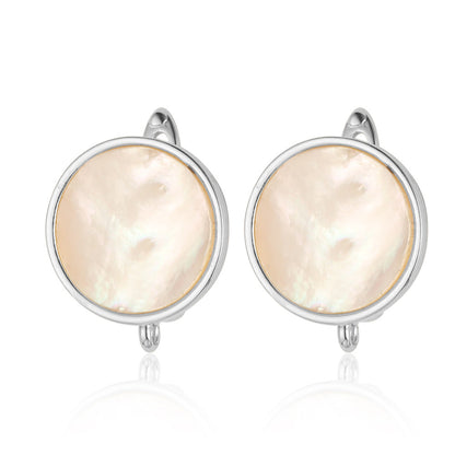 Round shell women's ear buckle