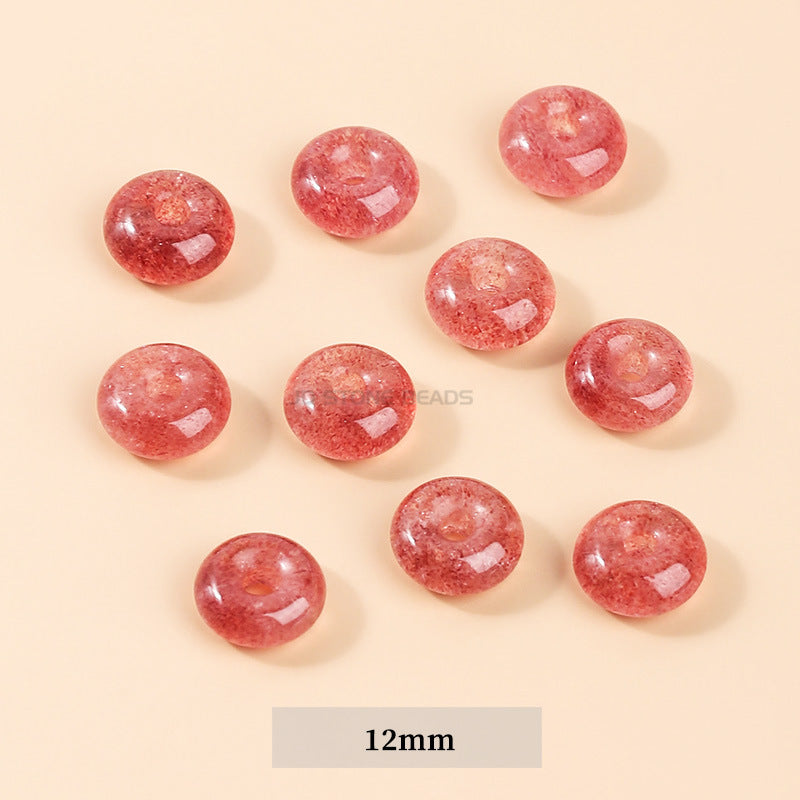 Gray Moonlight Pixiu Red Strawberry Crystal Pendant