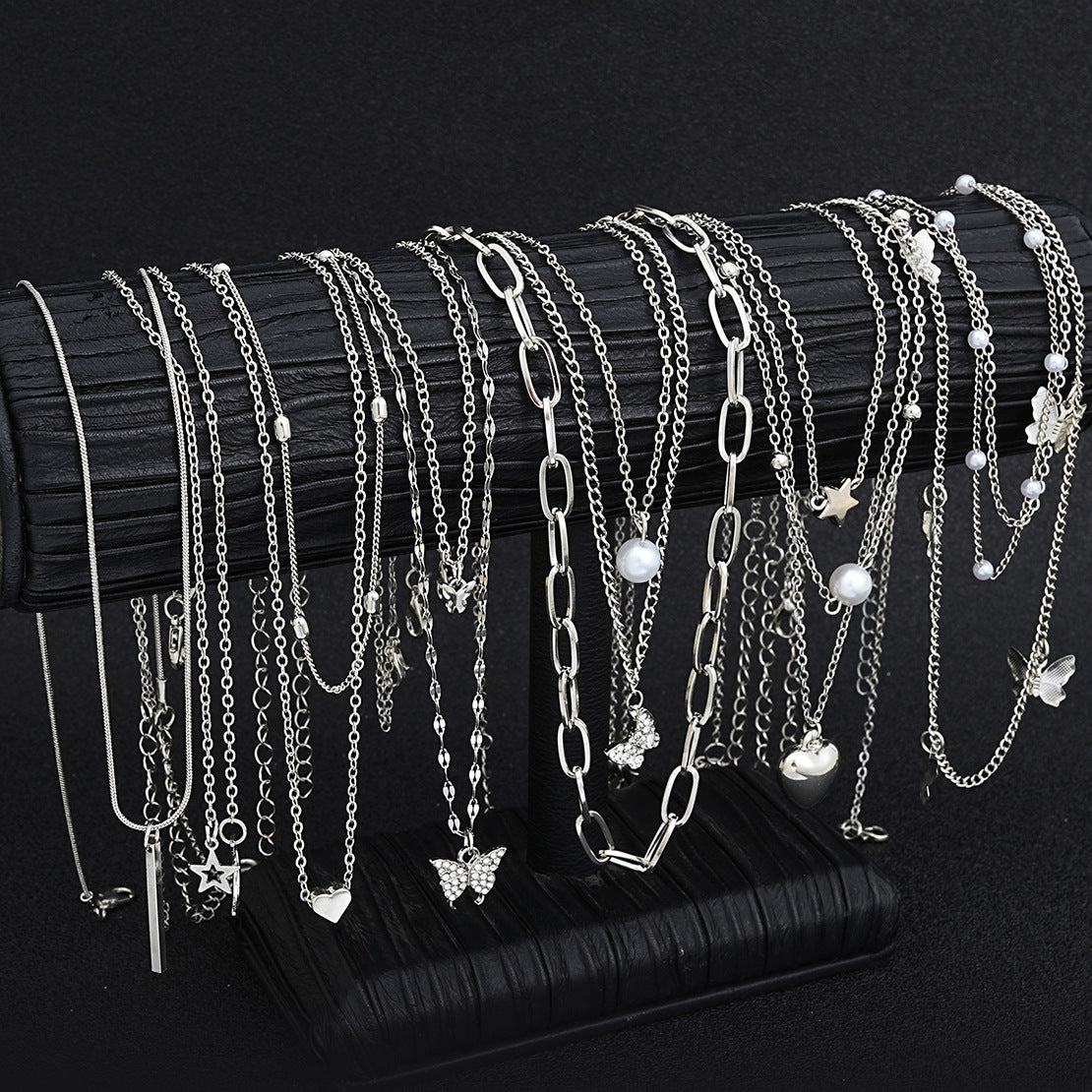 Star, Moon & Butterfly 14-Piece Necklace Set