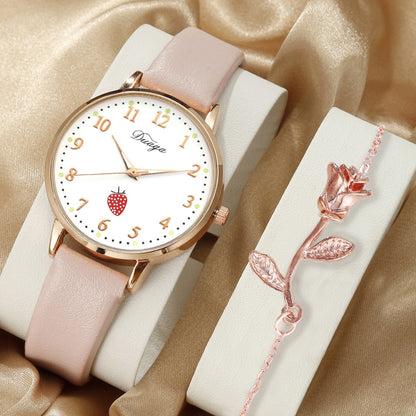 Rose bracelet digital watch