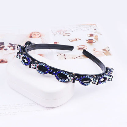 Rhinestone headband disc hair accessories