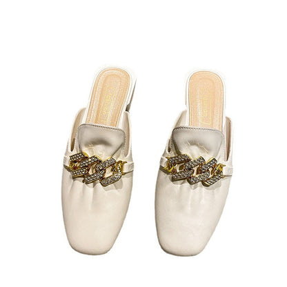 Chain beach sandals women