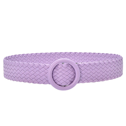 Color braided belt