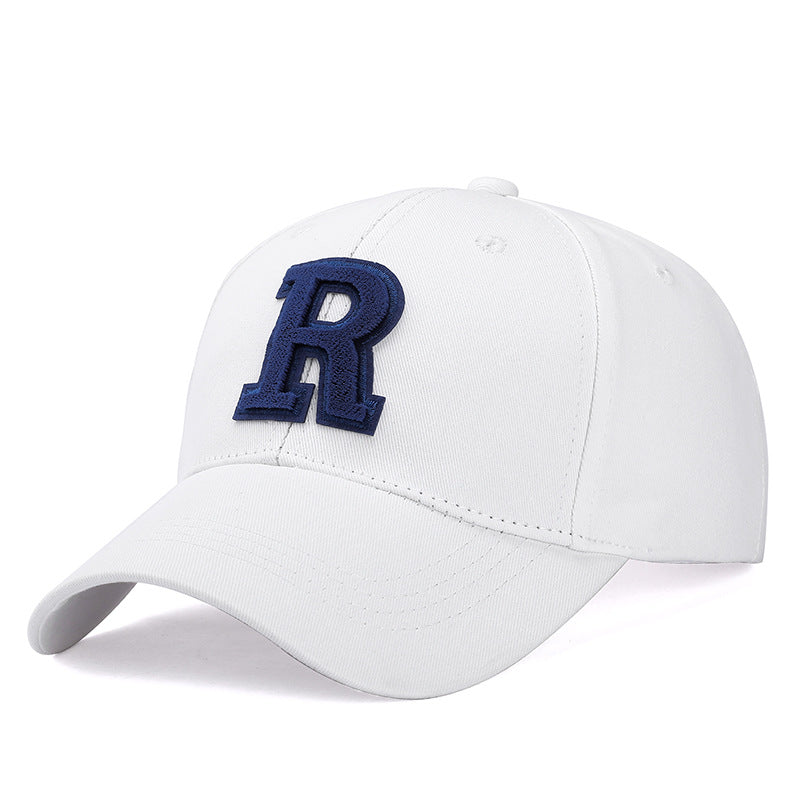 R Letter All-Season Sun Protection Duckbill Cap