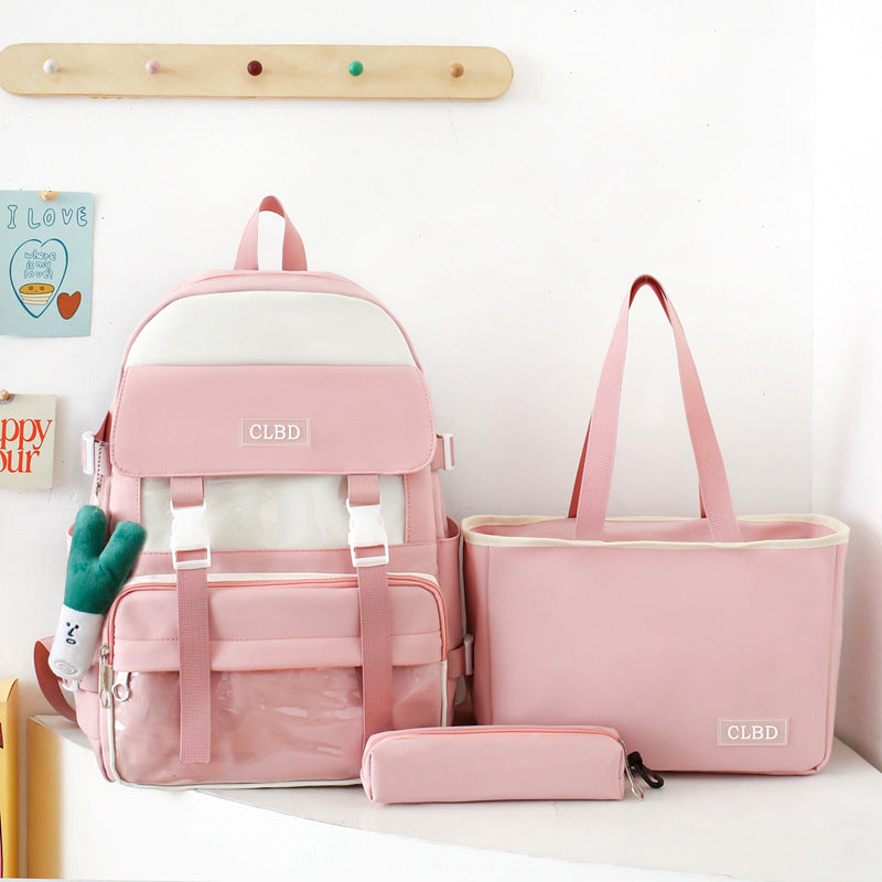 3-piece student school bag, backpack