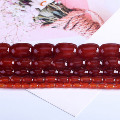 Agate bucket beads DIY jewelry accessories