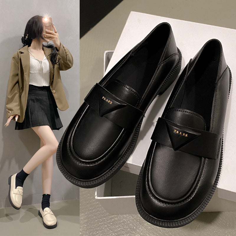 Soft-soled soft-faced shoes women's black