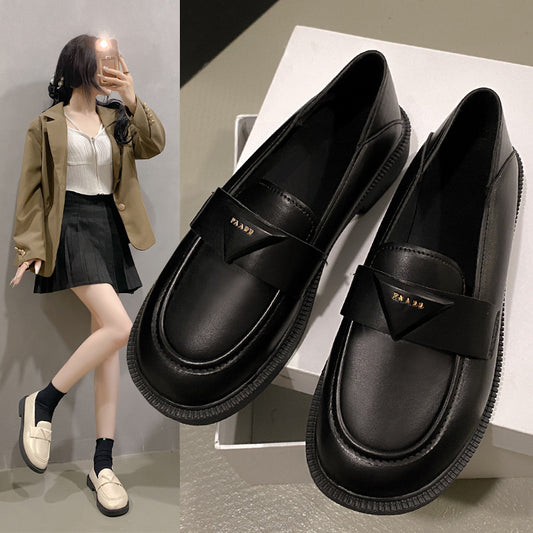Soft-soled soft-faced shoes women's black