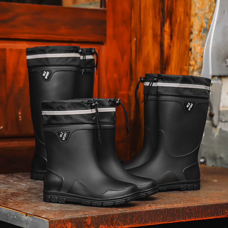 Rain shoes men's non-slip, wear-resistant and waterproof